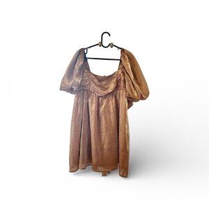 Cocktail dress gold/black size M